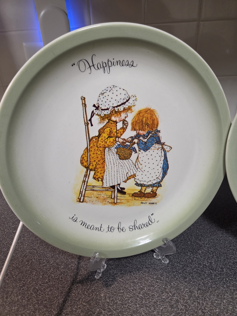 Holly Hobbie Collector Plates – "Happiness" Theme Set Of 2 - Picture 2 of 9